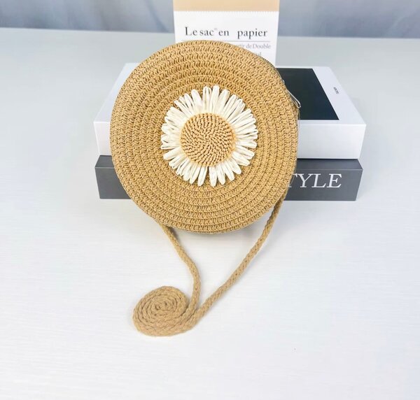 Sac à main en crochet fleuri