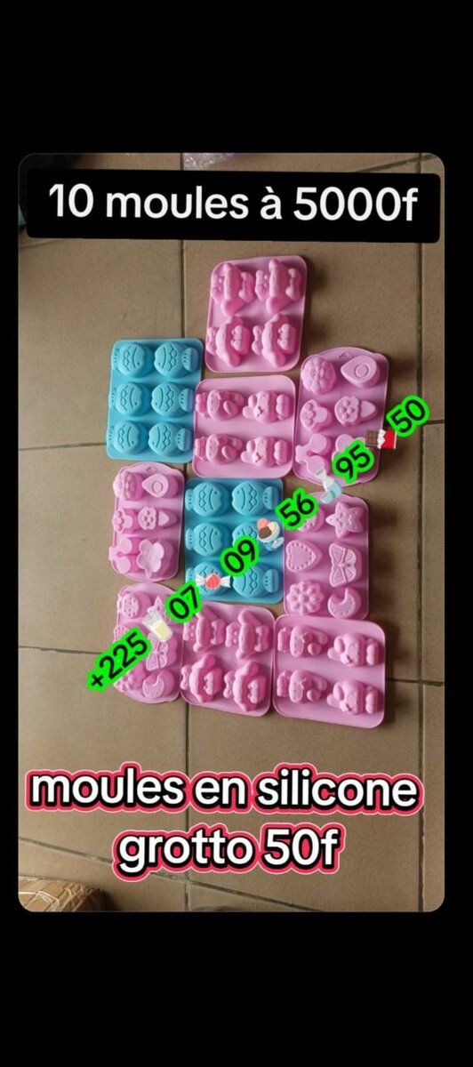 Moules en silicone