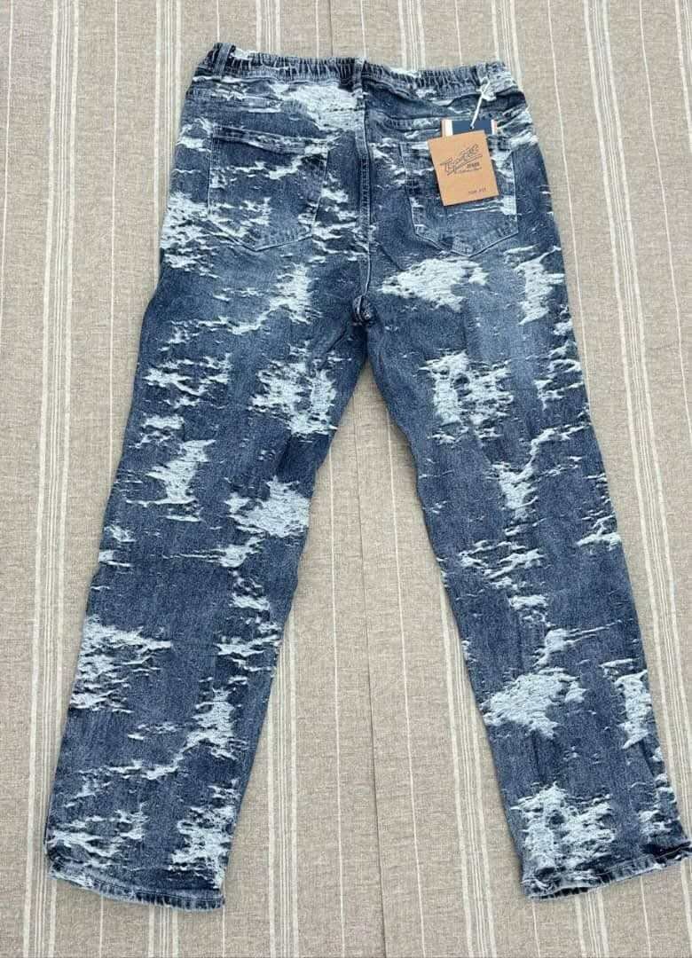 Jean décontracté usé homme