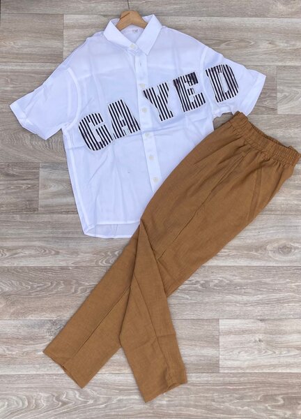 Ensemble Chemise et Pantalon Décontracté