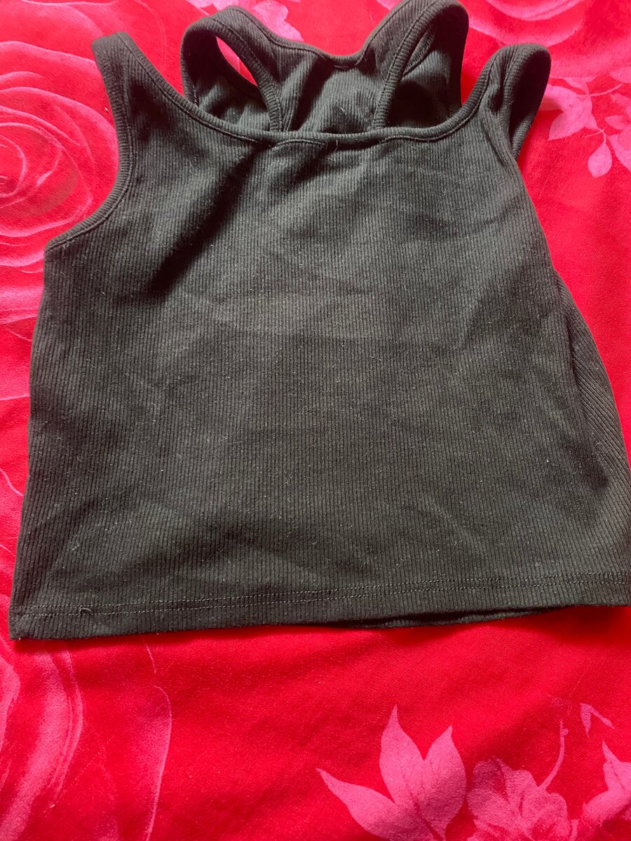 Débardeur Noir Love Femme