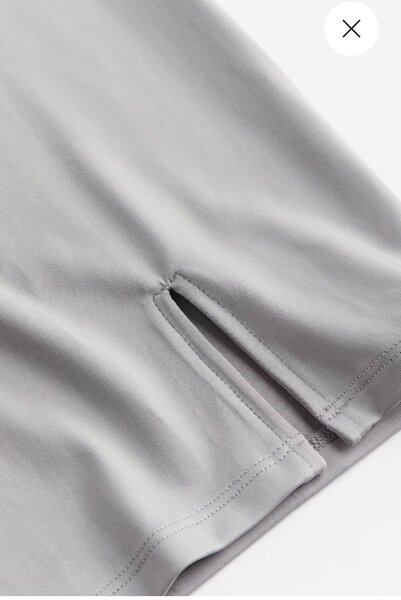 Robe T-shirt Gris Décontractée