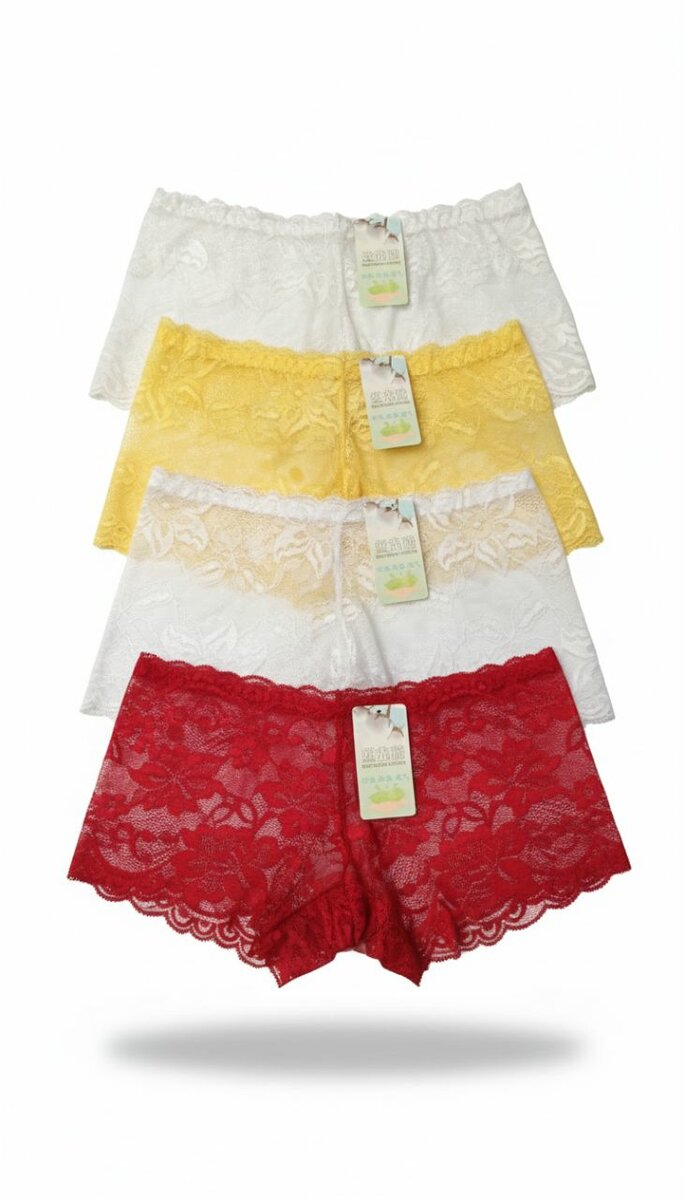 Lot de 3 boxers en dentelle