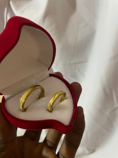 Bague en or avec écrin