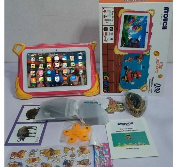 Tablette éducative enfants colorée