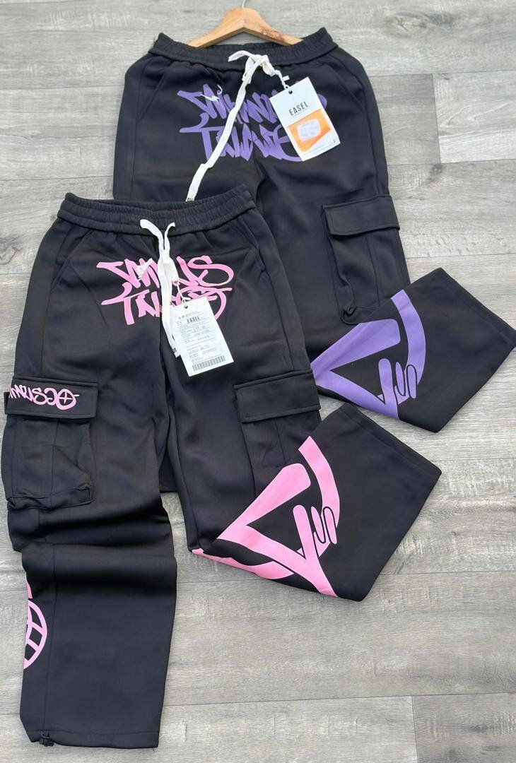 Pantalon cargo homme graphique