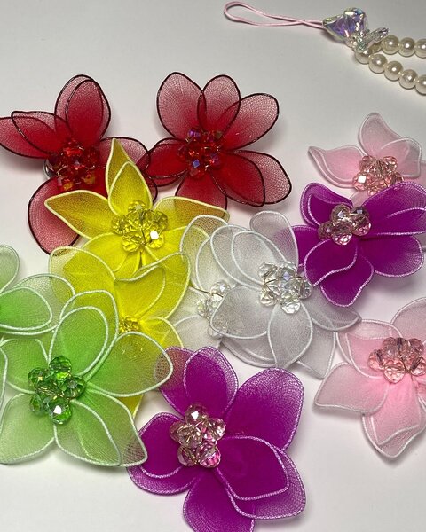 Boucles d'oreilles florales élégantes