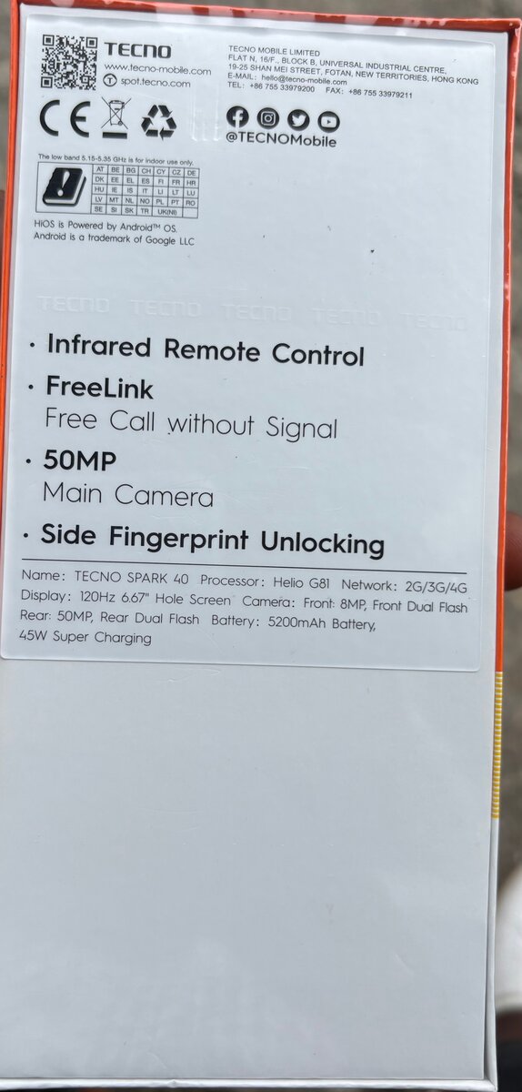 Tecno Spark 40 - Smartphone