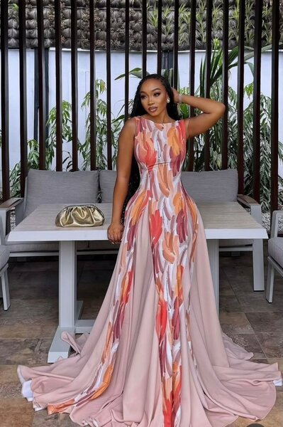 Robe longue florale élégante