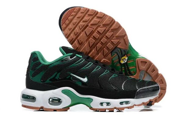 Baskets Air Max Noires et Vertes