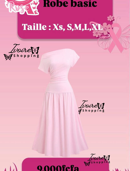 Robe rose élégante