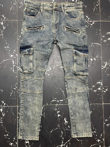 Jean cargo hommes décontracté