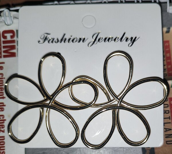 Boucles d'oreilles fleur