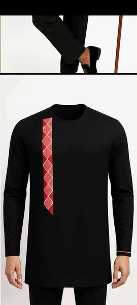 Chemise homme manche longue noire