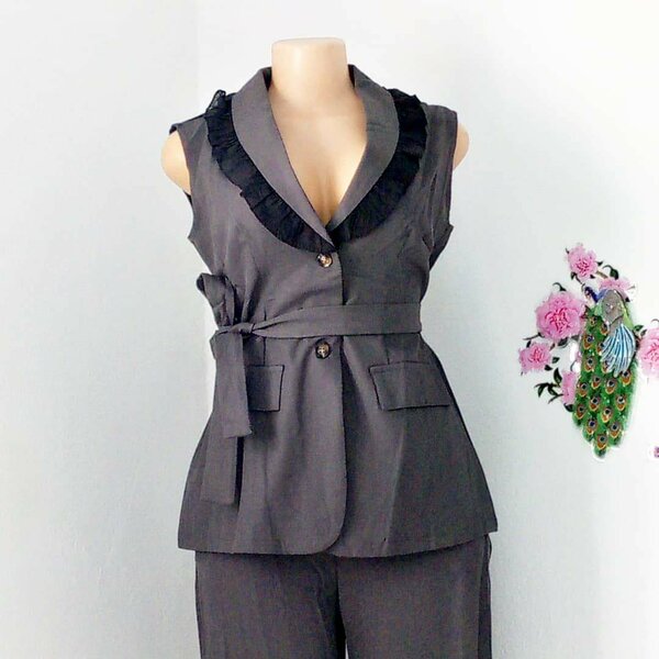 Ensemble tailleur sans manches