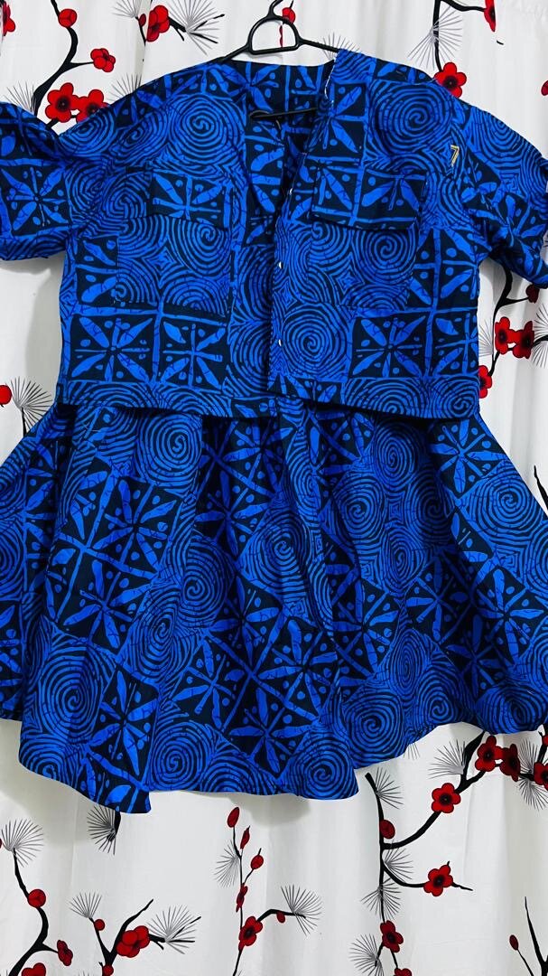 Robe imprimée en wax colorée