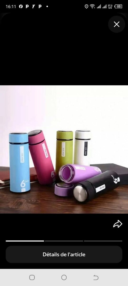 Bouteille isotherme Colorée