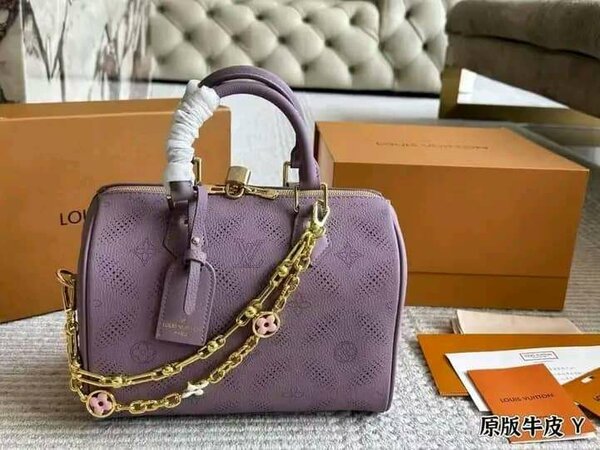 Sac à Main en Cuir Violet