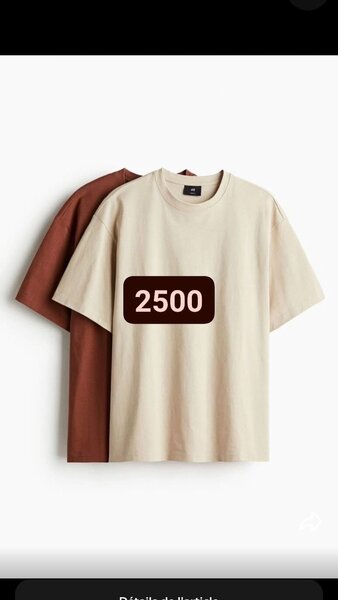 Lot de t-shirts unisexes