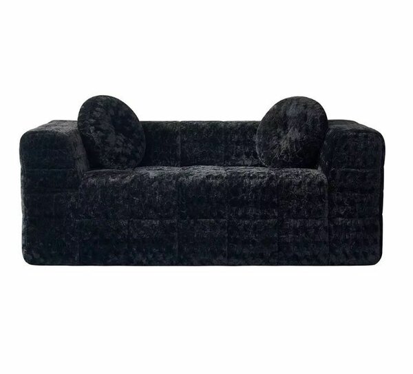 Canapé en velours noir