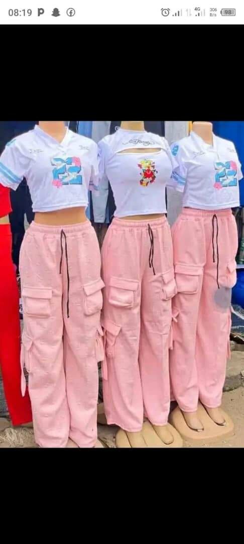 Ensemble casual rose