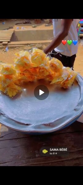 Chips croquantes en sachets