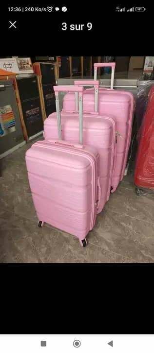 Valises Roses Set 3 pièces