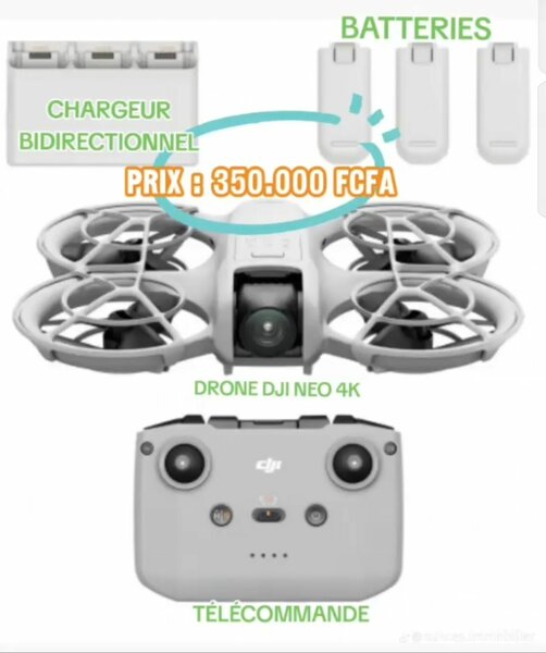 Drone DJI Neo 4K avec Accessoires