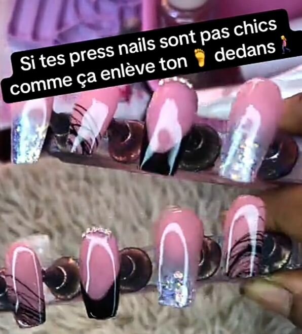 Ongles Press-Ons Glamour