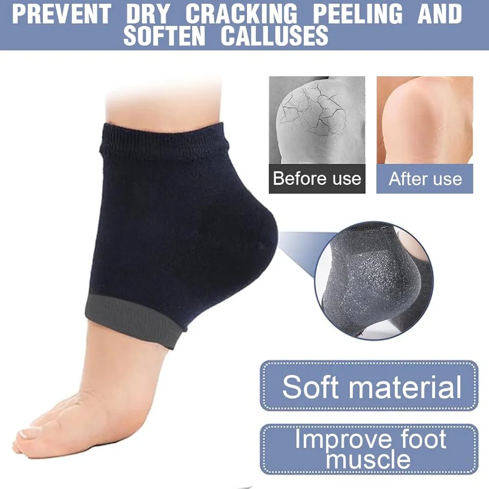 Chaussettes hydratantes talon