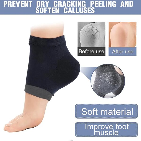 Chaussettes hydratantes talon