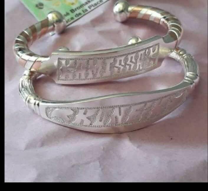 Bracelet manchette argent