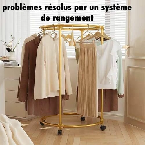 Portant à vêtements rotatif élégant