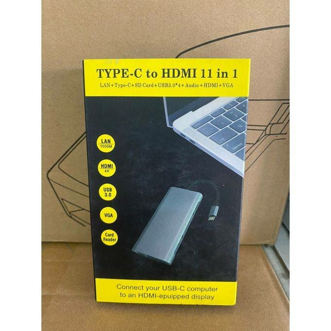 Hub USB-C 11 en 1 multifonction