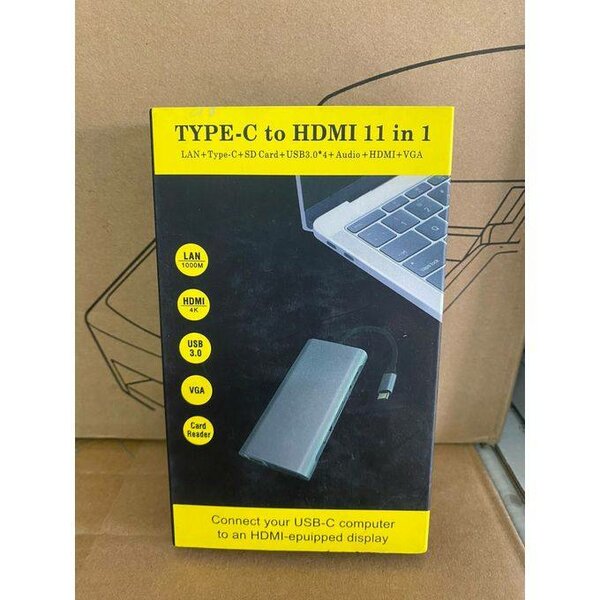 Hub USB-C 11 en 1 multifonction