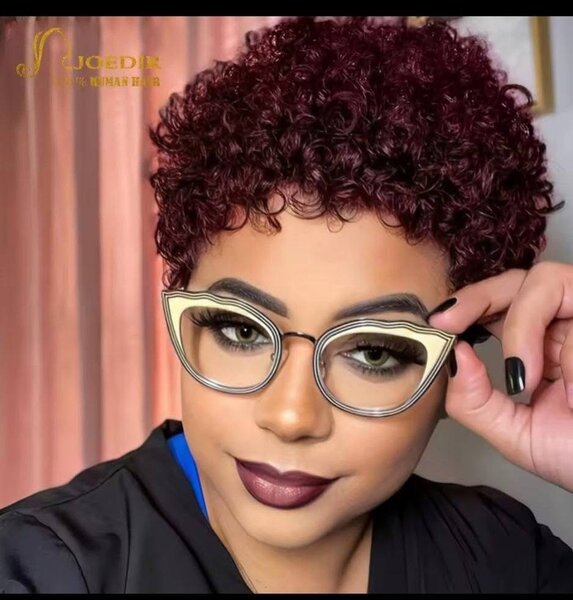 Perruque natural bouclée femme