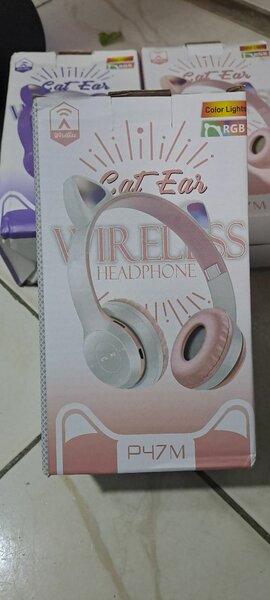 Casque sans fil oreilles de chat