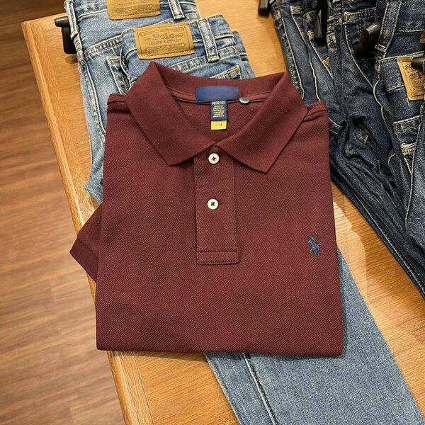 Polo Marron Classique Homme