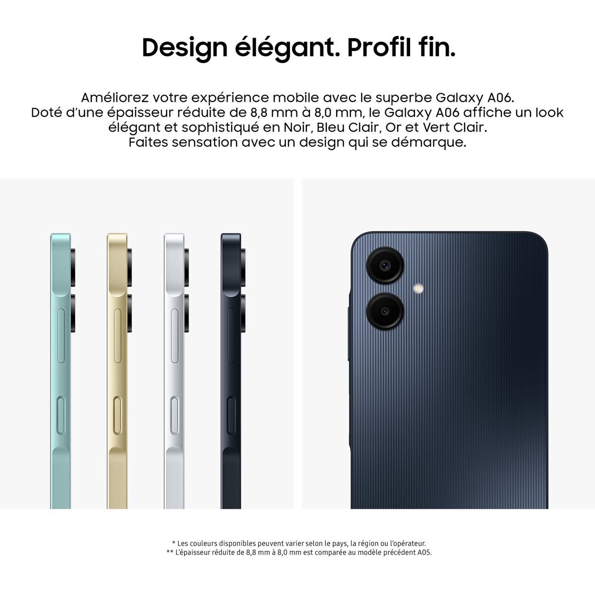 Samsung Galaxy A06 Écran 6.7"