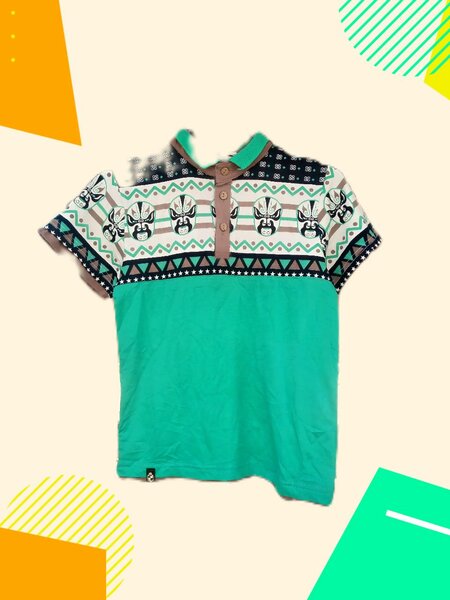 Polo enfant ethnique coloré