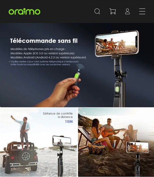 Oraimo SmartTripod Pliable