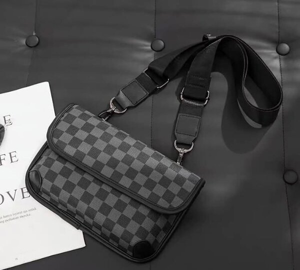 Sacoche bandoulière à carreaux