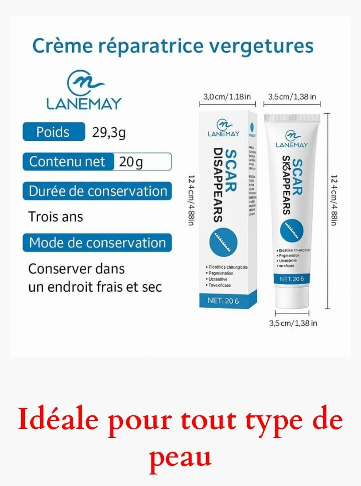 Crème Réparatrice Cicatrices 20g