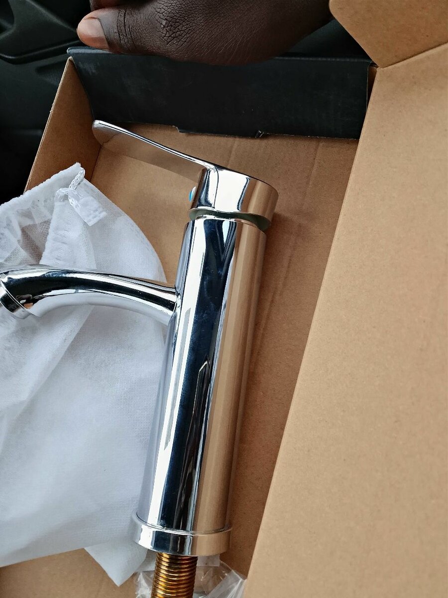 Robinet de cuisine chromé moderne