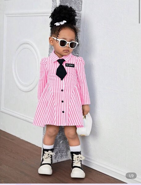 Robe Chemise Rayée Enfant