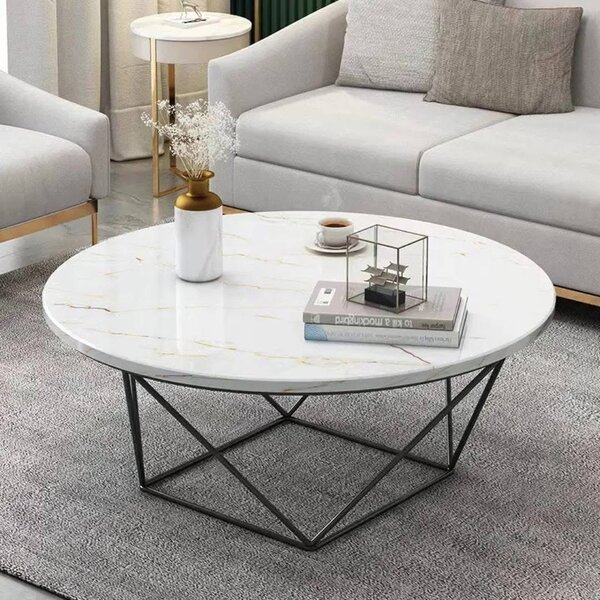 Table basse ronde en marbre