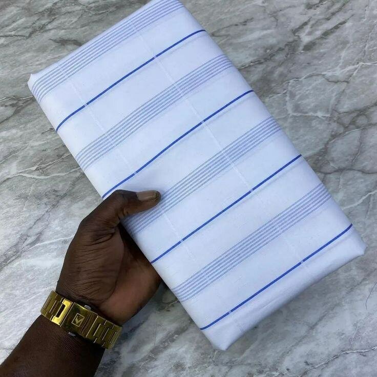 Tissus en coton rayé