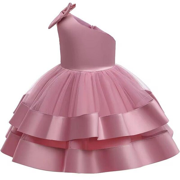Robe de soirée enfant rose