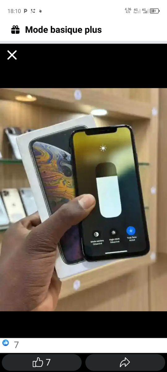 iPhone X avec boîte