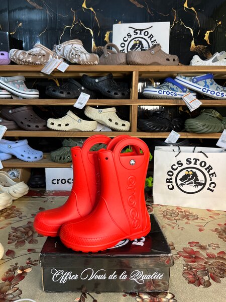 Bottes en Caoutchouc Rouge Enfants